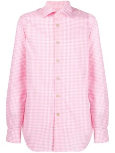 Kiton рубашка в клетку гингем