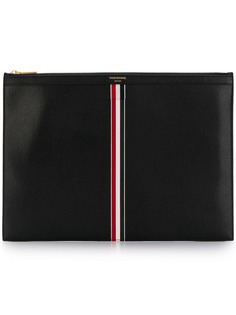 Thom Browne клатч с тисненым логотипом