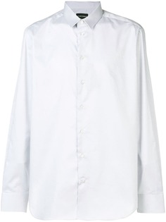 Emporio Armani рубашка с закругленным подолом