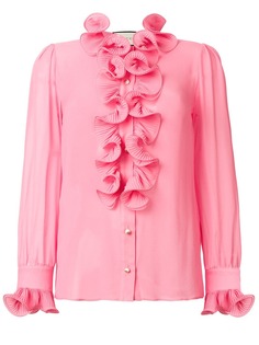 Gucci блузка с оборками