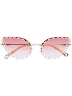 Chloé Eyewear солнцезащитные очки кошачий глаз Rosie