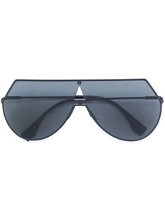 Fendi Eyewear солнцезащитные очки-авиаторы ломаной формы