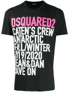 Dsquared2 футболка с логотипом и надписью