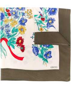 Gucci Pre-Owned платок 1980-го года с цветочным принтом