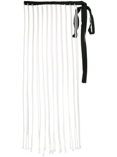 Christopher Kane юбка с бахромой из жемчуга