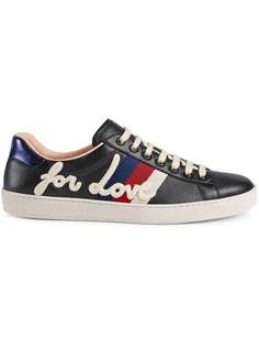 Gucci кроссовки Ace с вышивкой