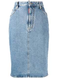 Dsquared2 джинсовая юбка-карандаш