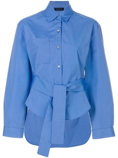 Eudon Choi асимметричная рубашка с поясом