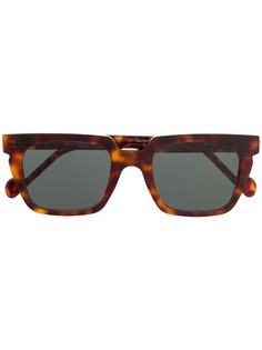 LeQarant солнцезащитные очки в квадратной оправе черепаховой расцветки