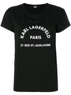 Karl Lagerfeld футболка с принтом логотипа