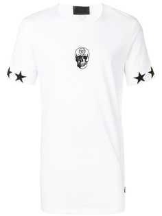 Philipp Plein футболка с вышитым черепом