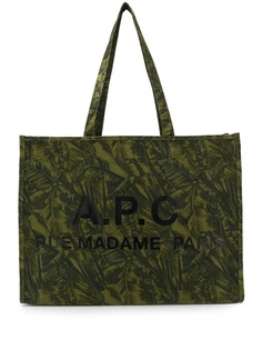A.P.C. сумка-тоут с принтом