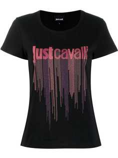Just Cavalli декорированная футболка с логотипом