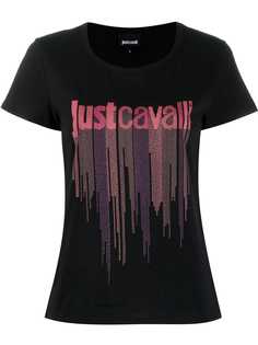 Just Cavalli декорированная футболка с логотипом