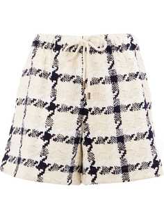 Monse твидовые шорты в клетку