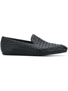 Bottega Veneta лоферы с плетением intrecciato