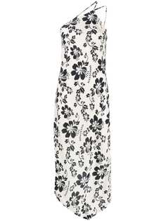 Alexa Chung платье на одно плечо с цветочным принтом