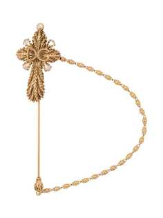 Dolce & Gabbana брошь в форме креста
