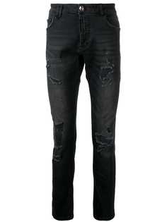 Philipp Plein джинсы скинни с прорезями