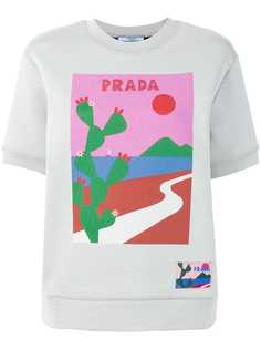 Prada толстовка с принтом кактуса