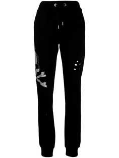 Philipp Plein спортивные брюки с логотипом Skull