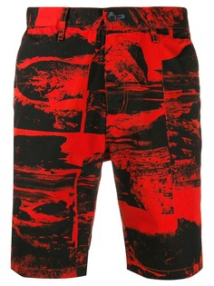 PS Paul Smith джинсовые шорты с принтом