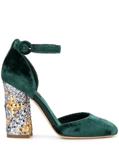 Dolce & Gabbana Pre-Owned туфли 2000-х годов на устойчивом каблуке с заклепками