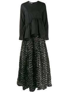 Jourden вечернее платье-рубашка асимметричного кроя