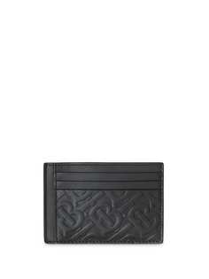 Burberry картхолдер с монограммой и зажимом для купюр