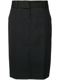 We11done straight midi skirt