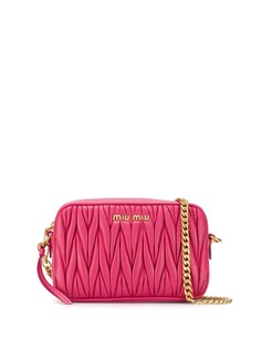 Miu Miu стеганая каркасная сумка
