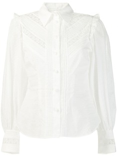 Zimmermann рубашка с кружевными вставками