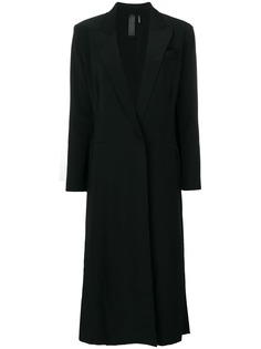 Norma Kamali длинное однобортное пальто