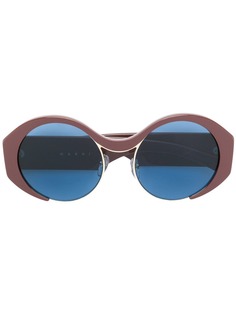 Marni Eyewear солнцезащитные очки в круглой оправе