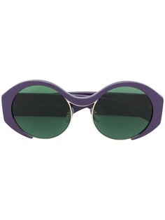 Marni Eyewear солнцезащитные очки в зелеными затемненными линзами