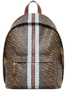 Burberry рюкзак с монограммой и принтом в полоску