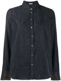 Brunello Cucinelli джинсовая рубашка на пуговицах
