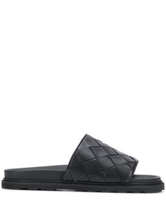 Bottega Veneta шлепанцы с плетением Intrecciato