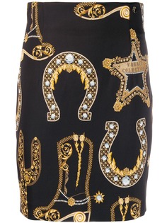 Versace Collection юбка со сплошным принтом