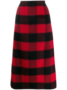 Dsquared2 юбка миди в клетку