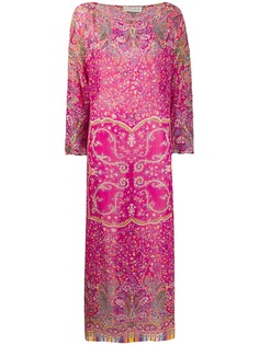 Etro платье макси с цветочным принтом пейсли