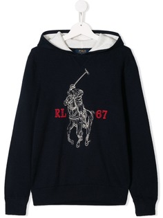 Ralph Lauren Kids худи с контрастным логотипом