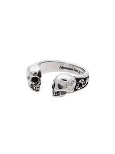 Alexander McQueen кольцо открытого дизайна с черепами