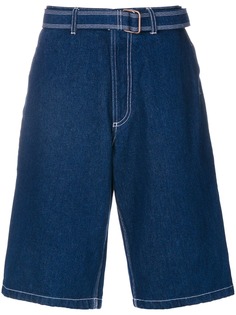 Ami Alexandre Mattiussi джинсовые шорты с поясом