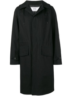 AMI Paris пальто с капюшоном