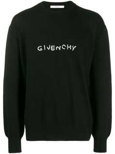 Givenchy джемпер с вышитым логотипом