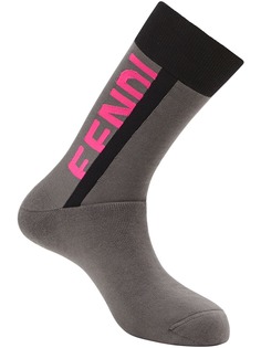 Fendi носки с вышитым логотипом