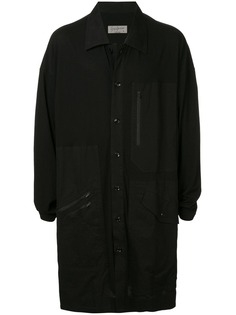 Yohji Yamamoto куртка-рубашка с карманами на молнии