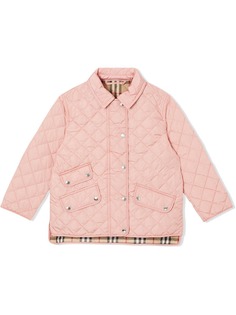 Burberry Kids стеганая куртка