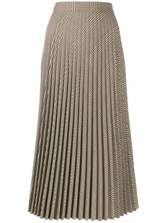 Mm6 Maison Margiela плиссированная юбка в клетку